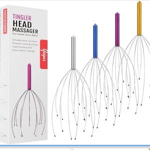 Tingler Head Massager with Multicolor Handles